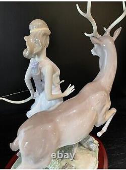 Rare Lladro Diana Goddess Of The Hunt #6269 Mint Condition