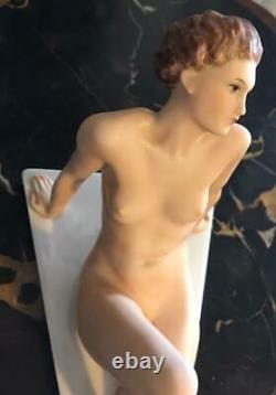 Rare Rosenthal Germany 1930-40s Nude Porcelain figurine 9 long