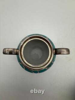 Rare Stunning Rosenthal 1920-30s Silver Overlay Art Deco Tea Service Set