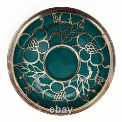 Rare Stunning Rosenthal 1920-30s Silver Overlay Art Deco Tea Service Set