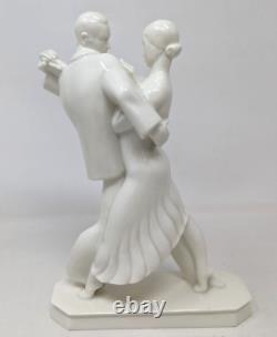 Rare VTG Rosenthal Art Deco Cronbach #585 Dancing Pair Porcelain Sculpture KB23