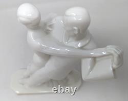 Rare VTG Rosenthal Art Deco Cronbach #585 Dancing Pair Porcelain Sculpture KB23
