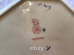 Rare Vintage 6.5 Royal Doulton Dish Pansy Design 1920-1939 Art Deco