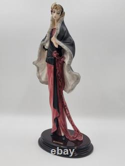 Rare Vintage A. Santini Art Deco Lady Large Sculpture Signed. 18 Inch. Mint Cond