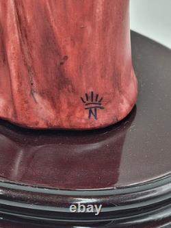 Rare Vintage A. Santini Art Deco Lady Large Sculpture Signed. 18 Inch. Mint Cond