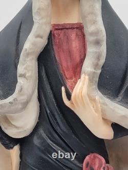 Rare Vintage A. Santini Art Deco Lady Large Sculpture Signed. 18 Inch. Mint Cond