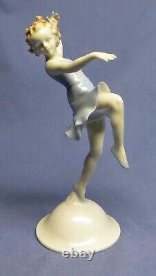 Rare Vintage Kunstporzellane Metzler & Ortloff Figurine Dancing Girl #7121 EXC