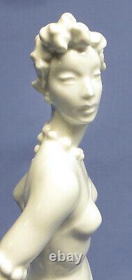 Rare Vintage White Porcelain Rosenthal Actress Figurine by L. Friedrich-Gronau