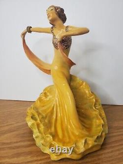 Rare Wade Argentina Porcelain Figurine Tango Dancer Woman England 1920s Antique