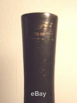 Rare and beautiful McCoy vase with old factory mark, Black and gold ART DECO