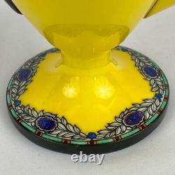 Rare c1931 Art Deco Vintage Royal Worcester Yellow Coffee Pot #c1405 Porcelain