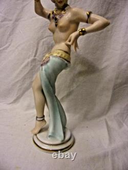 Reine Handarbeit Dresden Bali Dancer Porcelain Figurine Stunning Rare 11