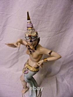 Reine Handarbeit Dresden Bali Dancer Porcelain Figurine Stunning Rare 11
