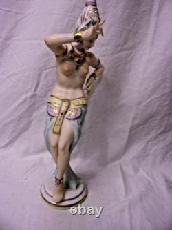 Reine Handarbeit Dresden Bali Dancer Porcelain Figurine Stunning Rare 11