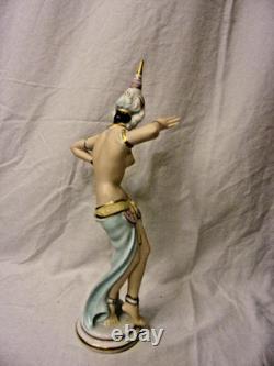 Reine Handarbeit Dresden Bali Dancer Porcelain Figurine Stunning Rare 11