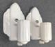 Restored Porcelier Art Deco White Porcelain Sconces, Excellent, 1930's, Rewired
