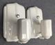 Restored Pair Of Porcelier Art Deco White Porcelain Sconces, Excellent, 1930's