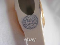 Robj, French Art Deco Porcelain Knive Rets, Duck, Set Of 12,1920 Years