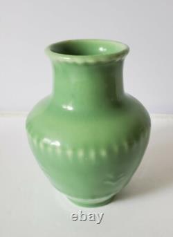 Rookwood Art Pottery Early 1900's Green Glazed Porcelain Art Deco Vase 6452