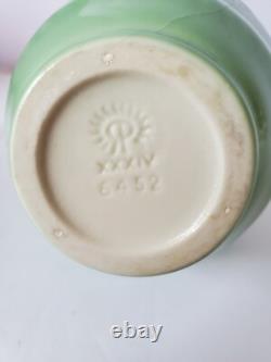 Rookwood Art Pottery Early 1900's Green Glazed Porcelain Art Deco Vase 6452