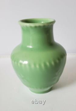 Rookwood Art Pottery Early 1900's Green Glazed Porcelain Art Deco Vase 6452