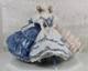 Rosenthal 1912 Claire Volkhart Blue White Ballet Figurine As Is