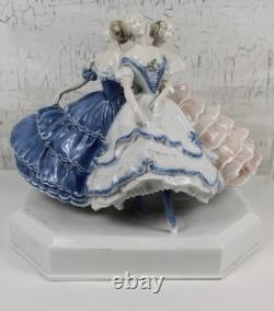 Rosenthal 1912 Claire Volkhart BLUE White BALLET Figurine AS IS