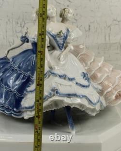 Rosenthal 1912 Claire Volkhart BLUE White BALLET Figurine AS IS