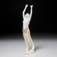 Rosenthal Antique Art Deco Gold White Nubian Dancer Bochs Figurine K 358 10.5h
