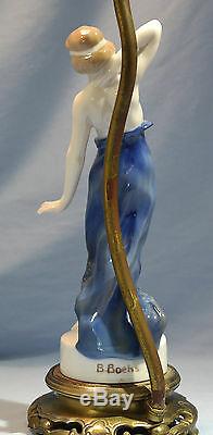 Rosenthal Art Deco Porcelain Painted Figure of Semi-Naked'Ionic dancer' B BOEHS