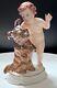 Rosenthal Child With Dog Figurine Fritz # 475 Rare Full Color Mint