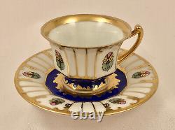 Rosenthal Demitasse Cup & Saucer, Hand Painted, Art Deco