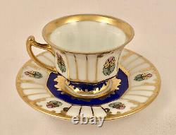 Rosenthal Demitasse Cup & Saucer, Hand Painted, Art Deco