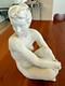 Rosenthal Germany Bisque Porcelain Nude Woman Figurine Seated Pose 9 Tall