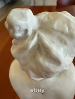 Rosenthal Germany Bisque Porcelain Nude Woman Figurine Seated Pose 9 Tall