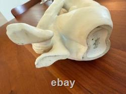 Rosenthal Germany Bisque Porcelain Nude Woman Figurine Seated Pose 9 Tall