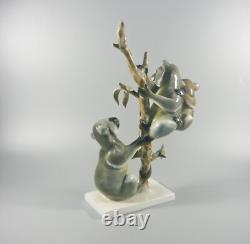 Rosenthal, L. Keizinger Koala Family, Art Deco Porcelain Figurine (bt027)