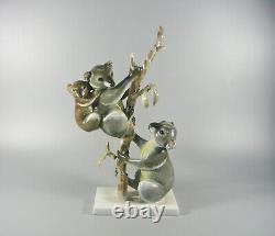 Rosenthal, L. Keizinger Koala Family, Art Deco Porcelain Figurine (bt027)
