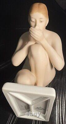 Rosenthal Nude 1930s German Woman Drinking Water Porcelain Figure Ernest Wenck