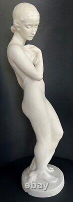 Rosenthal, Nude Girl Standing, R. Kaesbach, Porcelain, 55,5 cm / 21.85 Inch