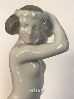 Rosenthal Nude Porcelain Sculpture Figure Ariadne. Artist A. Caasmann c. 1914
