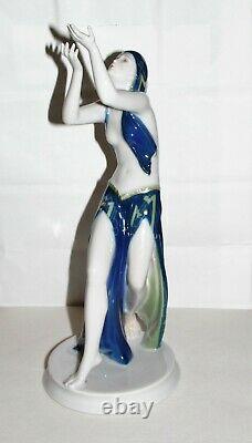 Rosenthal Porcelain Art Deco Prayer Dancer Figurine Gustav Oppel Semi-Nude Fab