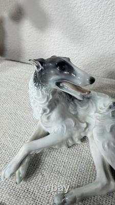 Rosenthal Selb Bavaria Borzoi Dog Figurine Handgemalt Art Deco Porcelain