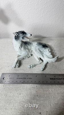Rosenthal Selb Bavaria Borzoi Dog Figurine Handgemalt Art Deco Porcelain