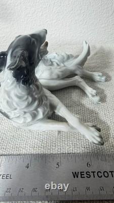 Rosenthal Selb Bavaria Borzoi Dog Figurine Handgemalt Art Deco Porcelain