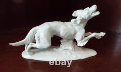 Rosenthal Vintage Porcelain Barsoi Wind Dog Running Figurine
