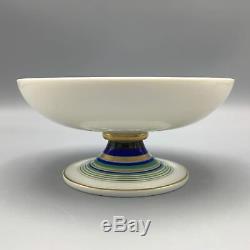 Rosenthal c. 1932 Hand Painted Art Deco Footed Porcelain Coupe Bowl