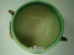 Roseville Antique ART Pottery Pinecone Pine Cone Jardiniere Vase 632 3 Green