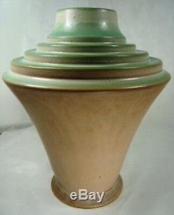 Roseville Art Pottery FUTURA 395-10 Stepped Urn LARGE Vase GORGEOUS Art-Deco