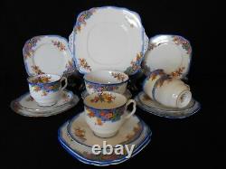 Royal Albert Vintage Art Deco Crown China Tea Set June Regd No. 761682